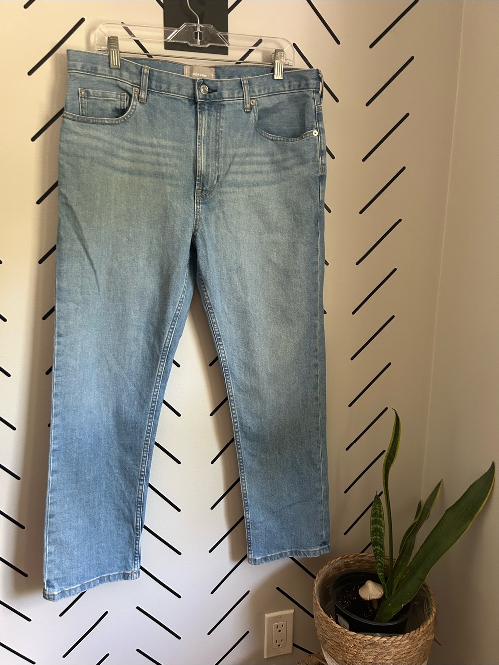 Everlane boyfriend light wash jean relaxed high rise